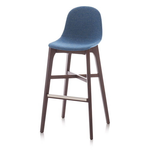Contemporary bar stool - GOTHAM WS SG - CHAIRS & MORE - polyurethane / wooden base / commercial