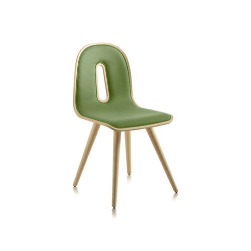 Contemporary chair - GOTHAM WOODY S I - CHAIRS & MORE - indoor / ash / upholstered