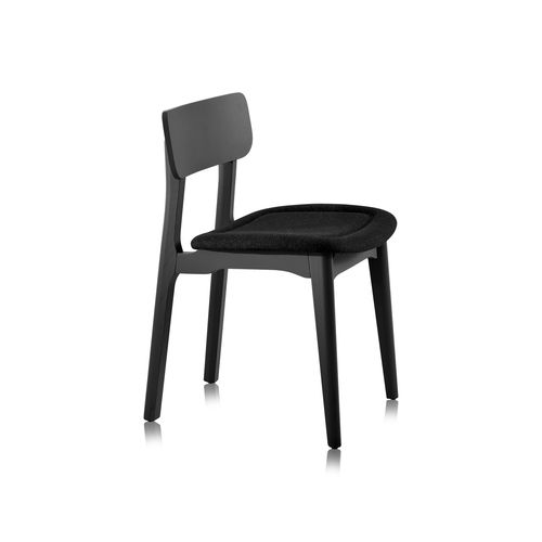 Contemporary chair - CACAO S - CHAIRS & MORE - fabric / wooden base / upholstered