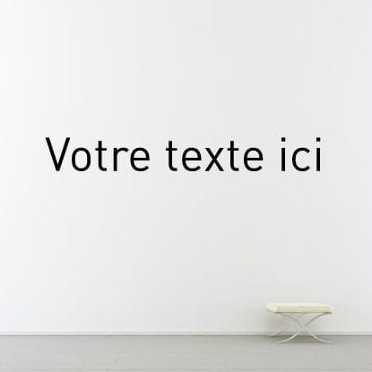 Text wall sticker - TYPOGRAPHY 01 - Paristic