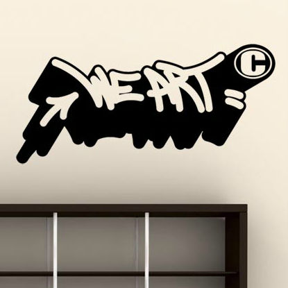 Graffiti wall sticker - WE ART 01 - Paristic