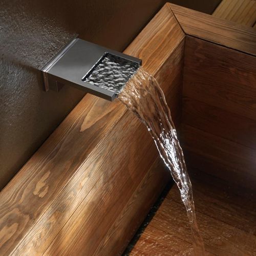 Chrome-plated brass bathtub spout - E88500 - BOSSINI - wall-mounted / commercial / chrome finish