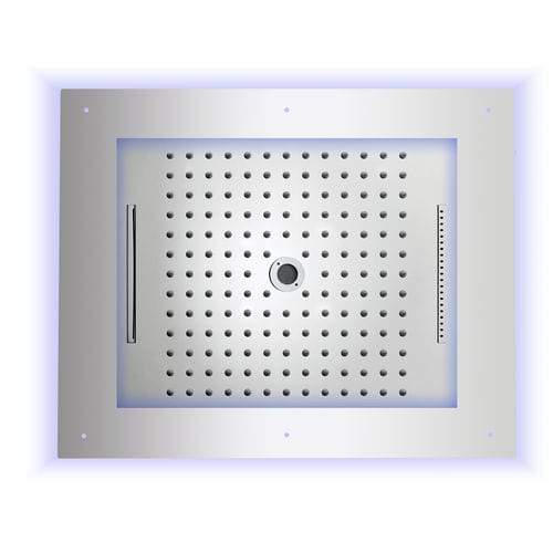 Shower head with chromotherapy - HI0929 - BOSSINI - ceiling-mounted / rectangular / rain