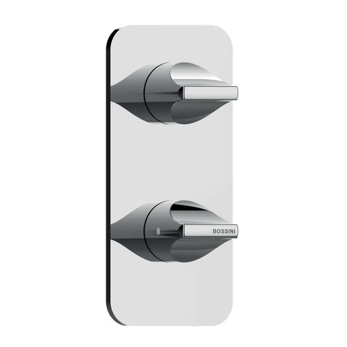 Shower mixer tap - Z035202+Z030205000 - BOSSINI - wall-mounted / thermostatic / chromed metal