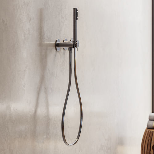 Shower mixer tap - INZ226 + INZ211  - BOSSINI - for bathtub / wall-mounted / stainless steel 316L