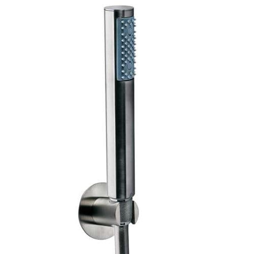 Cylindrical hand shower - INC003  - BOSSINI - stainless steel 316L / contemporary / silver-colored