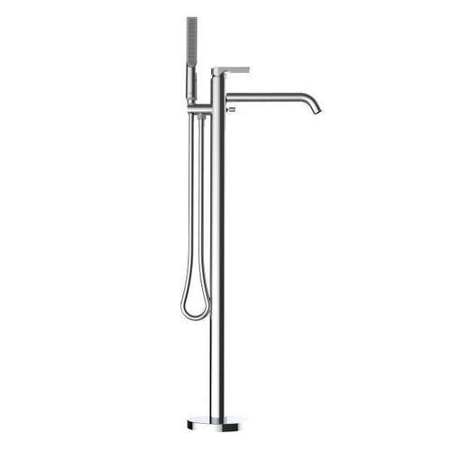 Metal bathtub mixer set - Z00614 - BOSSINI - freestanding / contemporary / 2-way