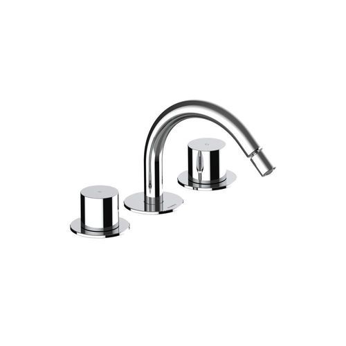 Double-handle washbasin mixer tap - Z00717 - BOSSINI - wall-mounted / chrome-plated brass / gold-plated brass