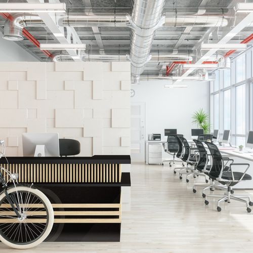 Cover decorative panel - FIBRALUX MR BLACK - Unilin Panels - furniture / wall / for interior