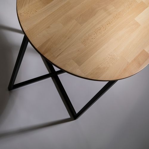 Contemporary coffee table - KUBE C - Moschella Sedute Srl - wooden / steel base / rectangular