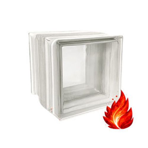 Square glass brick - 60129 - LA ROCHERE - satin / textured / smooth