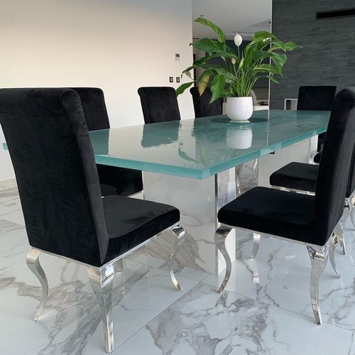 contemporary dining table - ThinkGlass