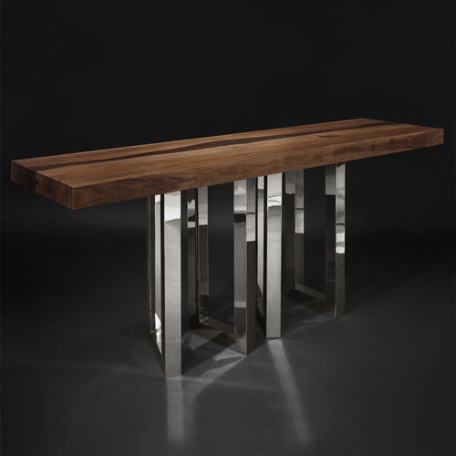 Original design sideboard table - IL PEZZO 6 - Il Pezzo Mancante - solid wood / ash / wenge
