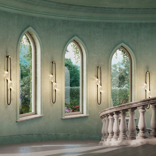 2 bulb wall light - Il Pezzo 12 - Il Pezzo Mancante - contemporary / indoor / glass