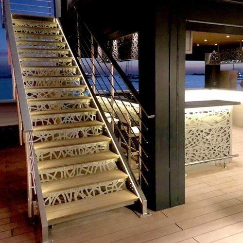 Aluminum decorative panel - LACETS - FRANCE RESILLE - for furniture / for false ceiling / wall