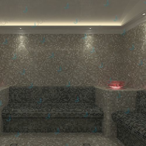 Turkish steam room - Juno SPA Design & Manufacture - with shower included / with halotherapy salt