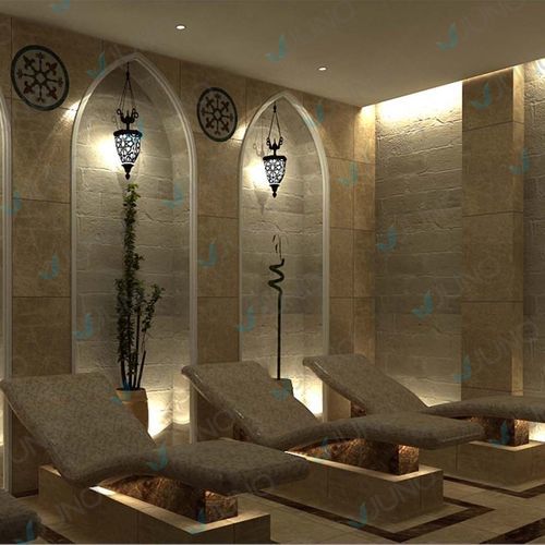 Commercial relaxation lounger - Juno SPA Design & Manufacture - marble / fabric