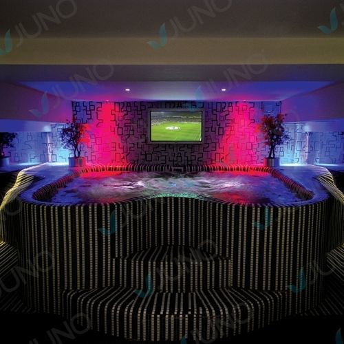 Built-in hot tub - Juno SPA Design & Manufacture - above-ground / floating / angled