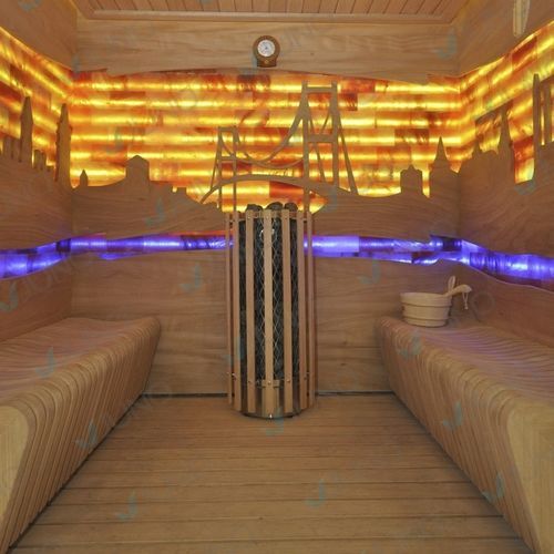 Salt sauna - BOPHORUS - Juno SPA Design & Manufacture - for wellness center / commercial / wood