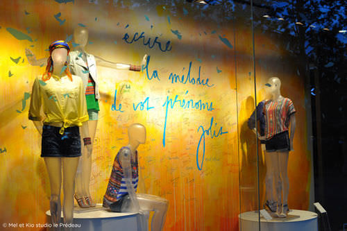 Custom wall sticker - CHAMPS ELYSÉES 3 - Mel et Kio
