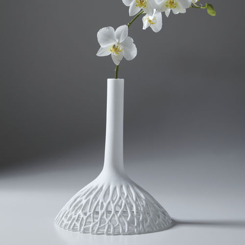 Original design vase - HEAVEN & EARTH - 22 22 EDITION DESIGN - Limoges porcelain / white
