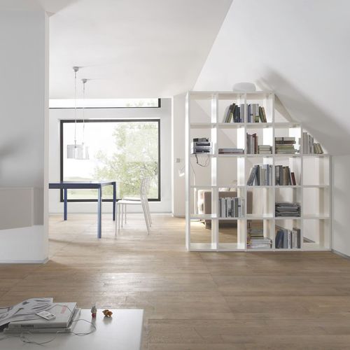 Contemporary shelf - SINUS 649  - Sudbrock - wooden / lacquered wood