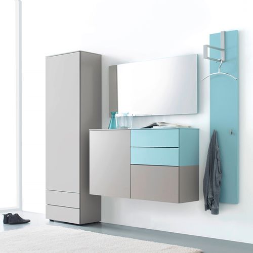 Contemporary entryway cabinet - TED 3  - Sudbrock - wall-mounted / wooden / with mirror