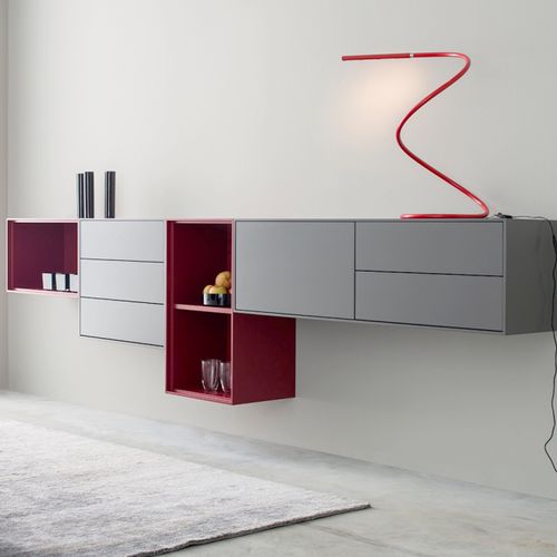 Wallmounted sideboard GAME 60 Sudbrock contemporary / lacquered