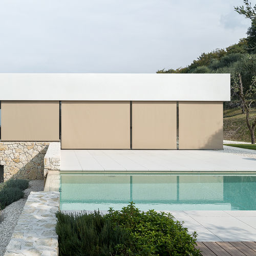 Boxed roller blinds - HELLA - integrated / fabric / outdoor