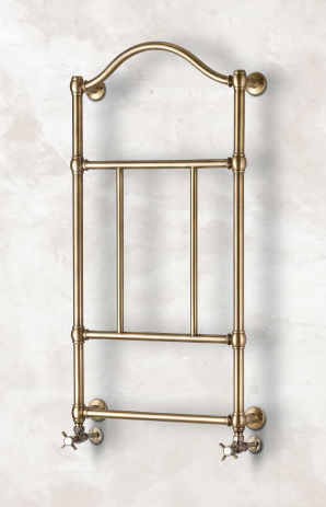 Hot water towel radiator - EXCLUSIVE  - BRANDONI - electric / traditional / metal
