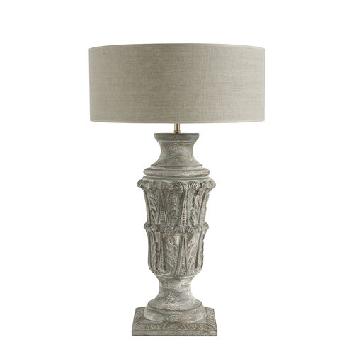 Table lamp - ALIX - BLANC D'IVOIRE - wooden / traditional / corded