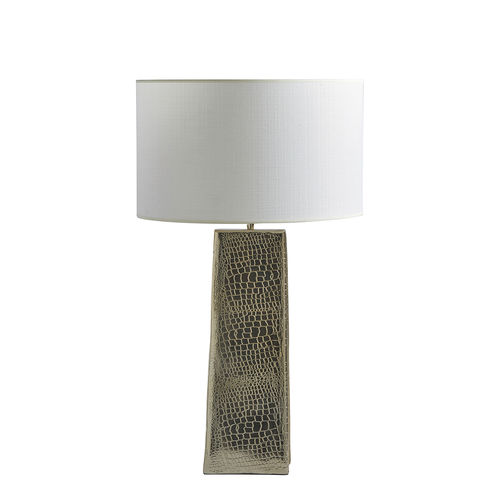 Table lamp - ANTONIA - BLANC D'IVOIRE - aluminum / traditional / corded