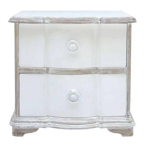 Traditional bedside table PHILOMENE BLANC D'IVOIRE MDF / plywood