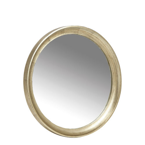 Wall-mounted mirror - MARIAN - BLANC D'IVOIRE - traditional / round / MDF