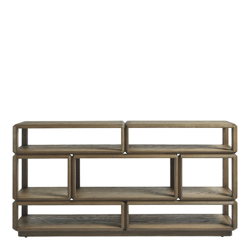 Traditional sideboard table - MATEO - BLANC D'IVOIRE - oak / oak base / rectangular