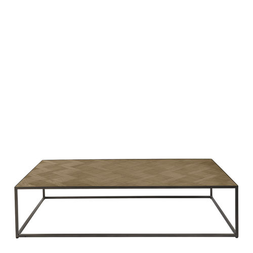 Contemporary coffee table - AMELIE - BLANC D'IVOIRE - oak / wood veneer / plywood