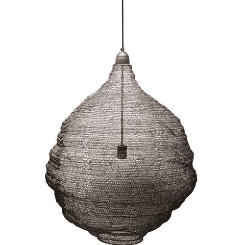Pendant lamp - TRESSAGE - BLANC D'IVOIRE - iron / contemporary / corded