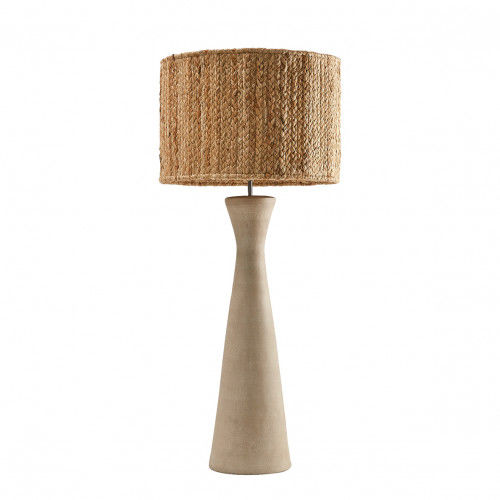 Table lamp - MAEVA - BLANC D'IVOIRE - iron / MDF / clay