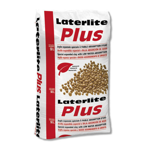 Expanded clay - PLUS - Laterlite s.p.a. - hydrophobic / OSB / for concrete