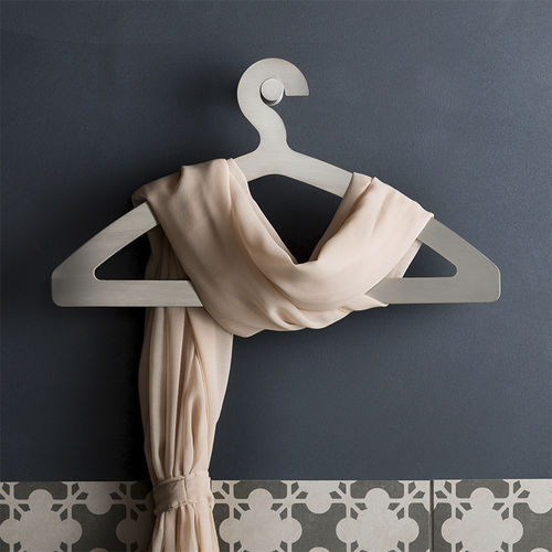 Stainless steel coat hanger - EMME 20123 - MINA Rubinetterie