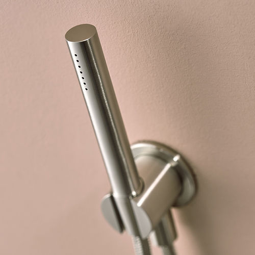 Cylindrical hand shower - SYNTH 0700 - MINA Rubinetterie - stainless steel / contemporary / golden