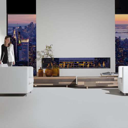 Gas fireplace - TENORE 240  - Element4 B.V. - built-in / ventless / double-sided