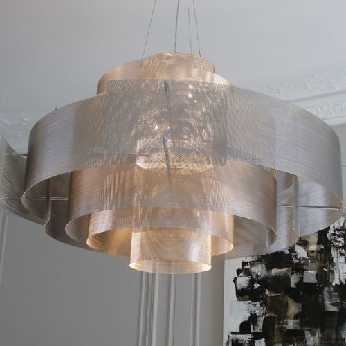 Hanging light fixture - GALAXIE N&deg;6D - Vidé Creation Paris - LED / halogen / round