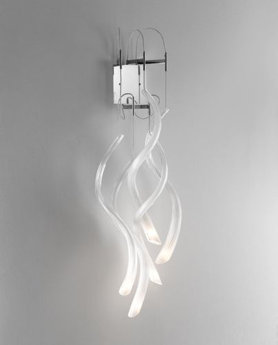 Original design wall light - PLIET P - Carlesso - indoor / blown glass / LED