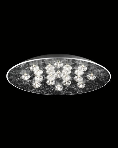 Contemporary ceiling light - JOLÌ - Carlesso - round / glass / aluminum