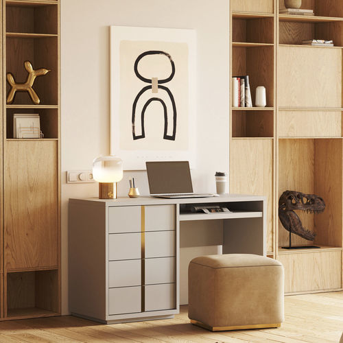 Free-standing desk - XLUX - Irmaos Pereira Pacheco, SA - contemporary / wooden / straight