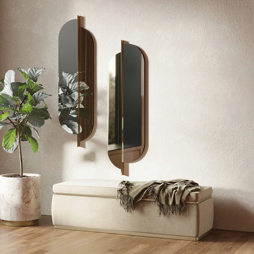 Contemporary upholstered bench - Zenit - Irmaos Pereira Pacheco, SA - fabric / wooden base / wooden