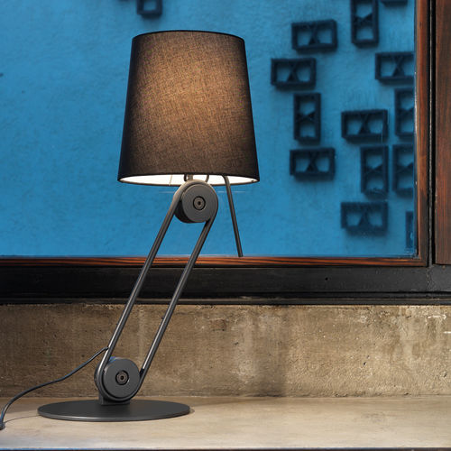 Table lamp - mecano T600 - Andcosta - steel / fabric / polycarbonate