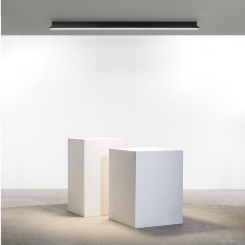 Contemporary ceiling light - ritmo C1800 - Andcosta - linear / lacquered aluminum / polycarbonate