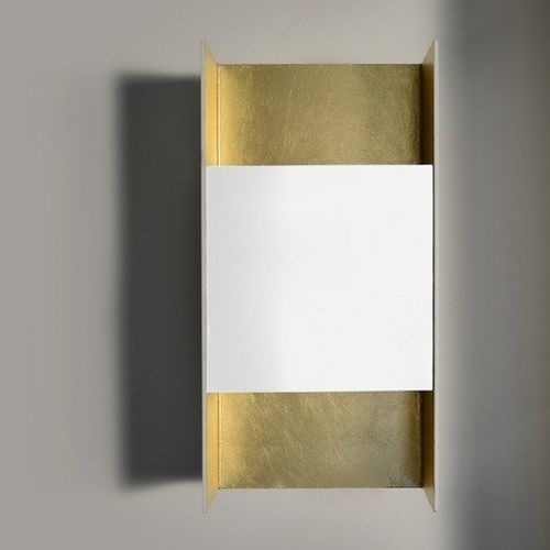 Contemporary wall light - you W320 - Andcosta - indoor / aluminum / rectangular